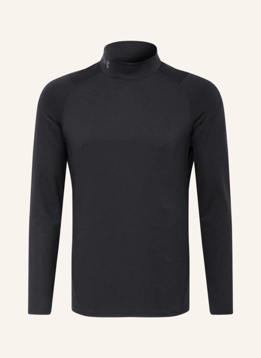 UNDER ARMOUR Long sleeve shirt UA RUSH™ COLDGEAR® with mesh, Color: BLACK (Image 1)
