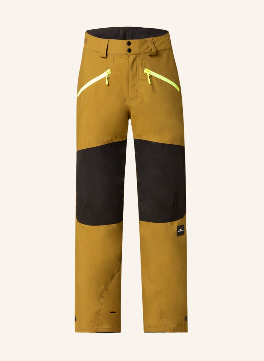O'NEILL Spodnie narciarskie JACKSAW, Kolor: OLIWKOWY/ CZARNY/ JASKRAWY ŻÓŁTY(Obrazek 1)