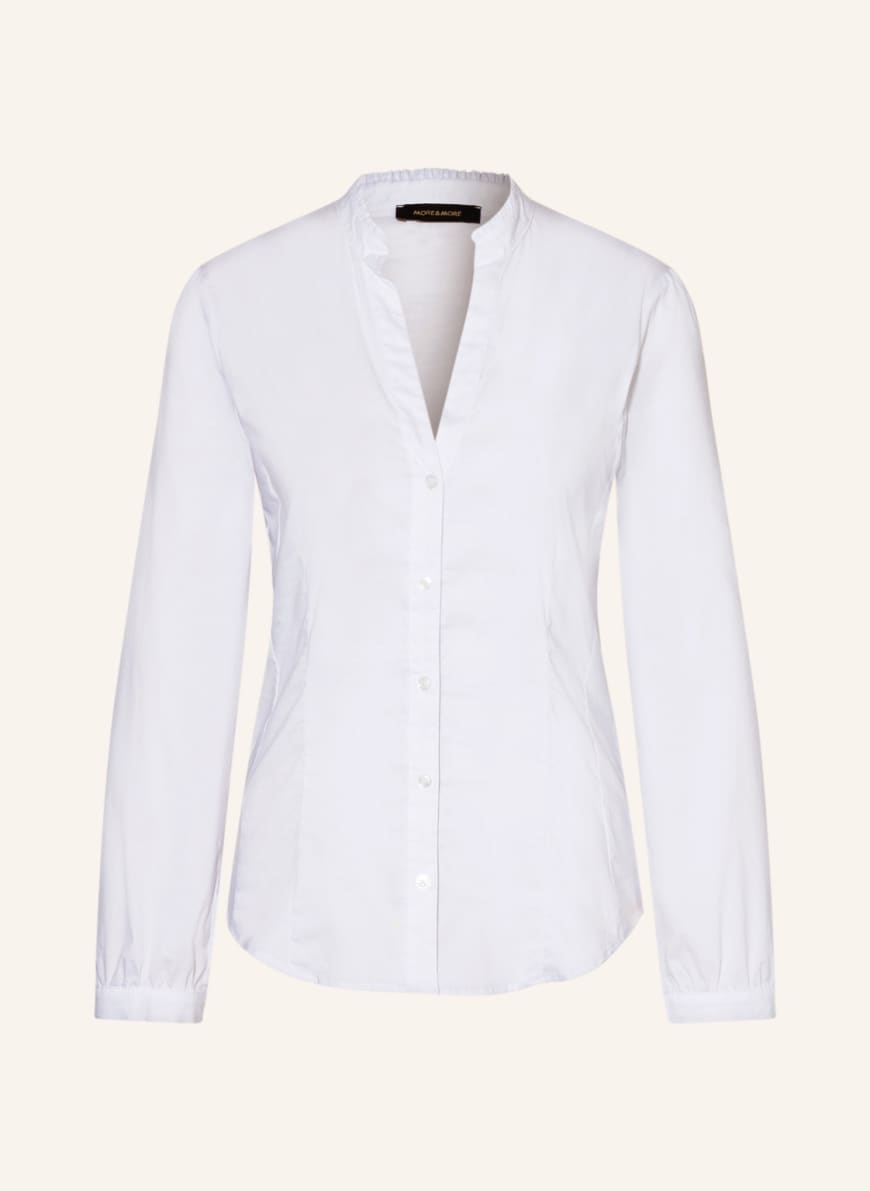 MORE & MORE Blouse with ruffles, Color: WHITE (Image 1)