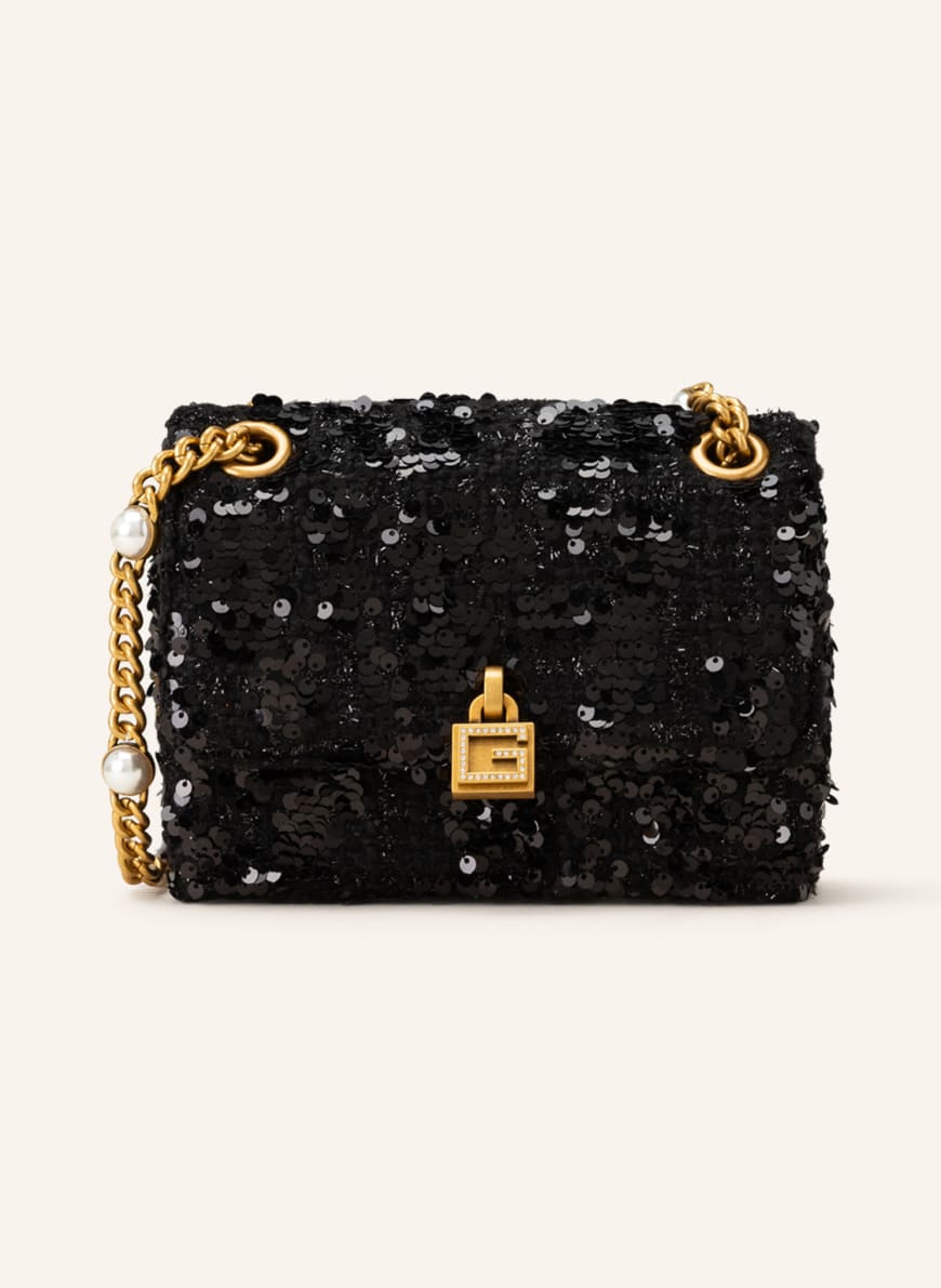 GUESS Crossbody bag VIRTUAL MINI with sequins, Color: BLACK (Image 1)