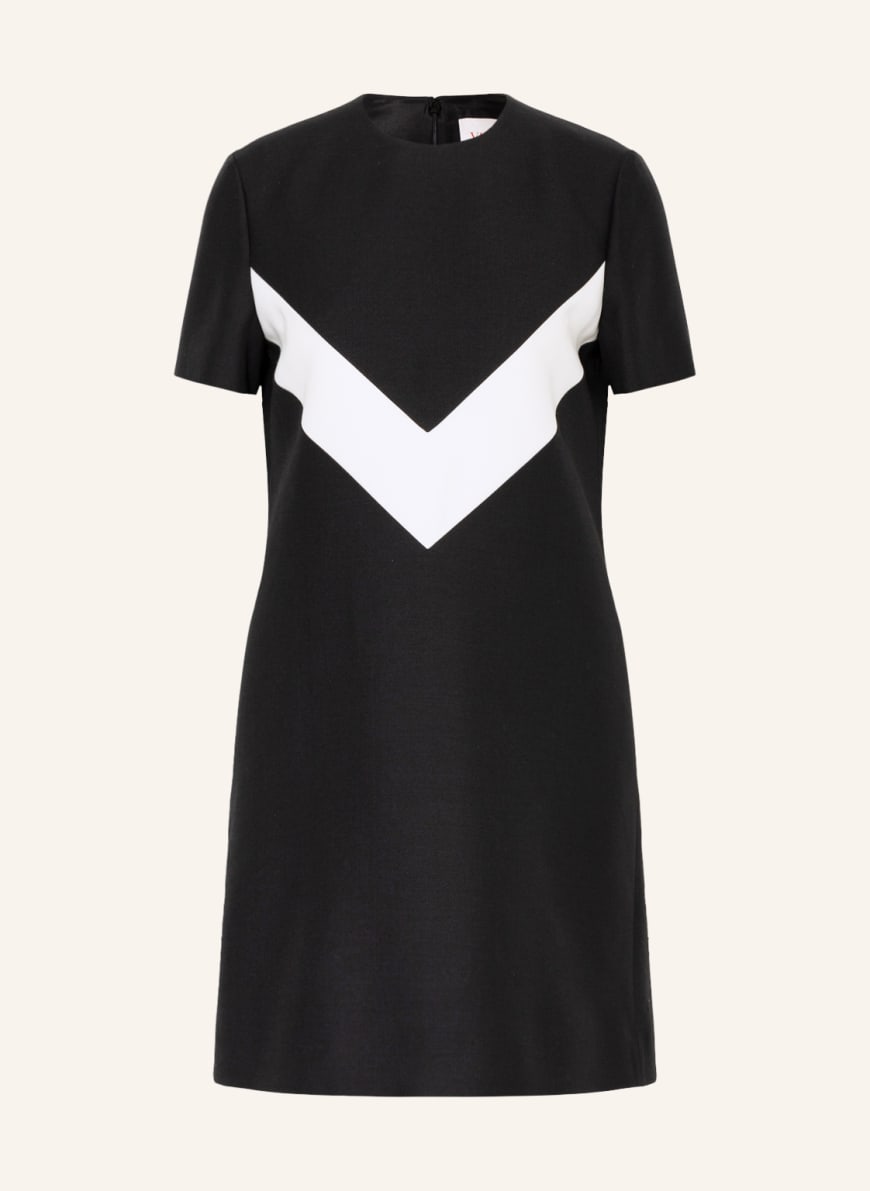 VALENTINO Sheath dress with silk, Color: BLACK/ WHITE (Image 1)