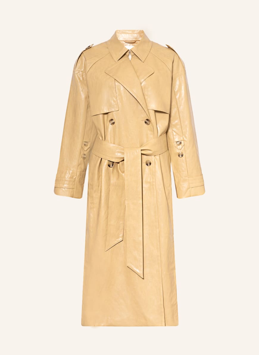 Lala Berlin Trench coat OLIVIA in leather look , Color: CAMEL (Image 1)