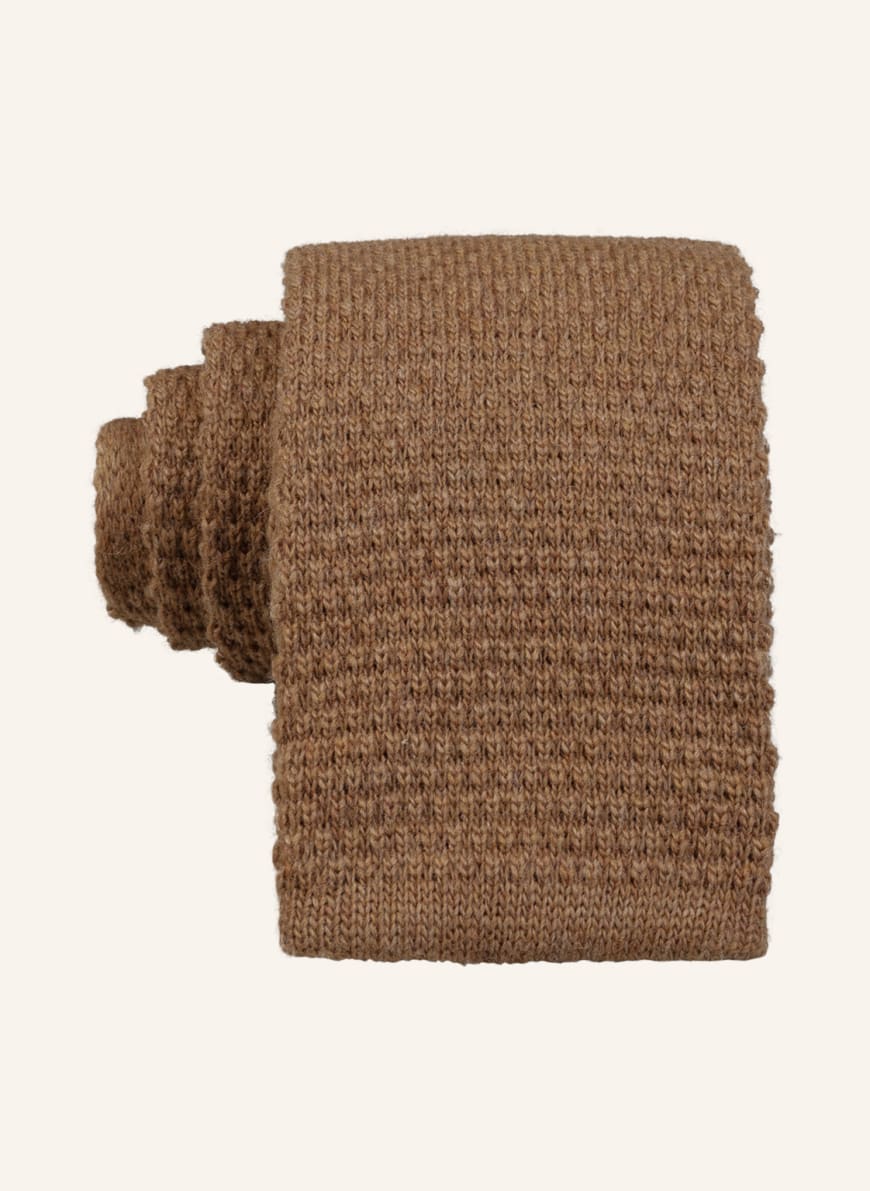 BOSS Knitted tie, Color: LIGHT BROWN (Image 1)