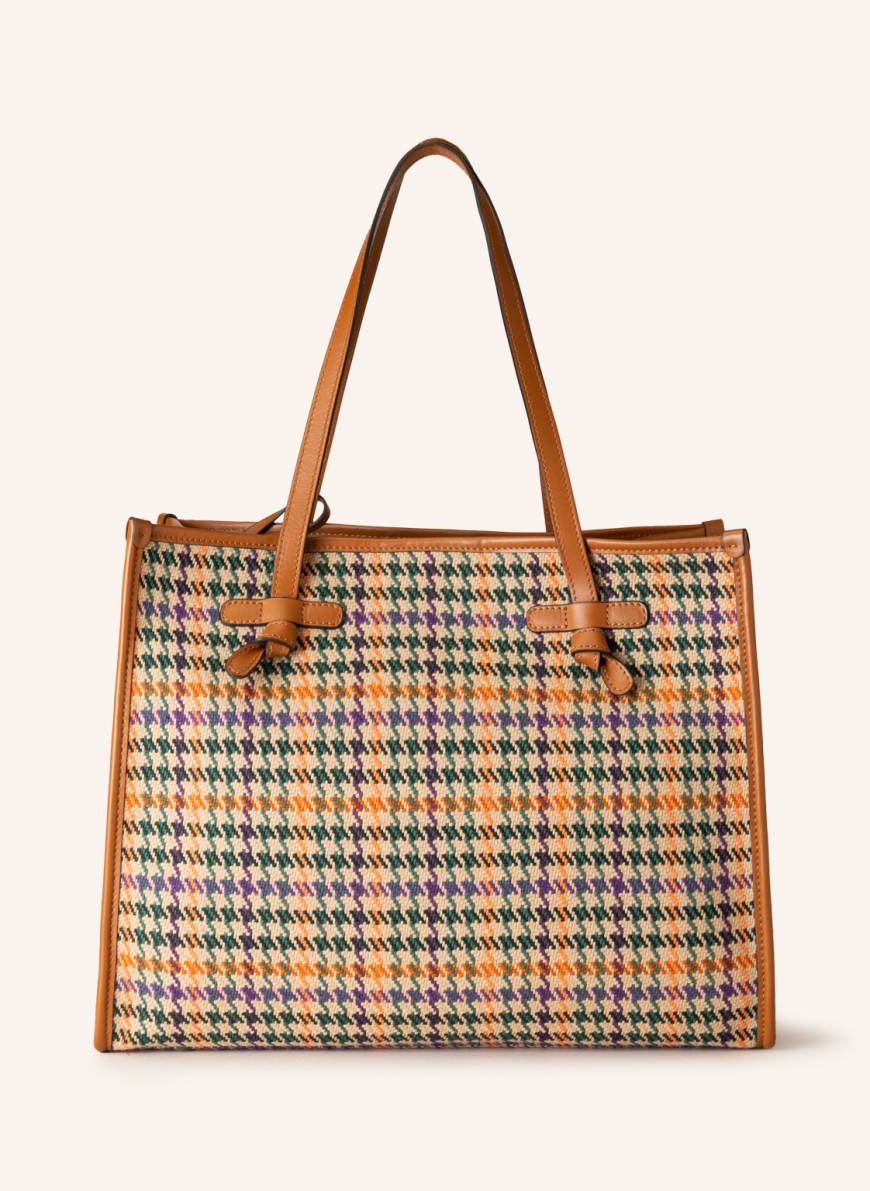 MARCELLA Club Shopper MARCELLA, Color: COGNAC/ CREAM/ PURPLE (Image 1)