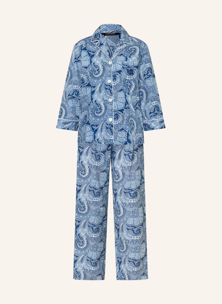 LAUREN RALPH LAUREN Pajamas with 3/4 sleeves in blue | Breuninger