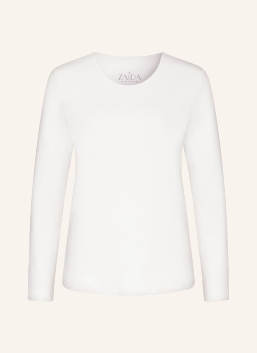 ZAÍDA Long sleeve shirt, Color: WHITE (Image 1)