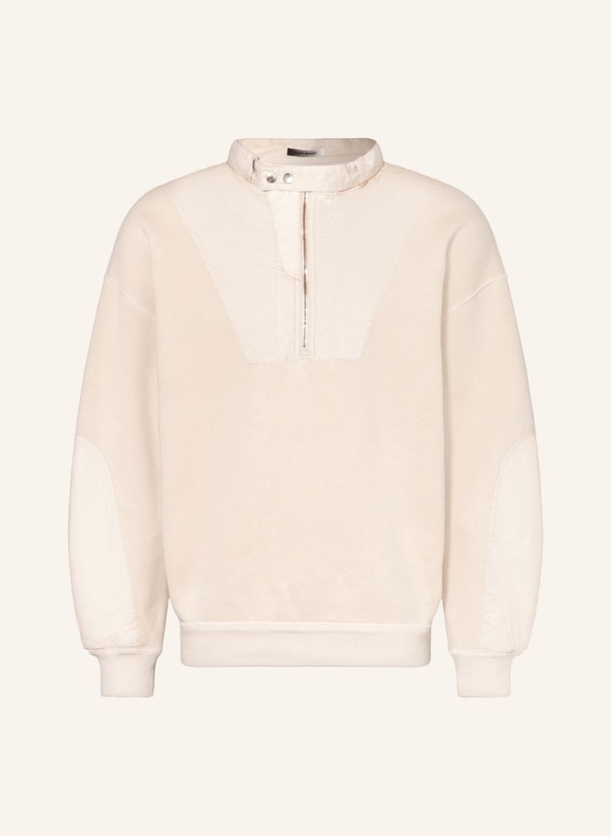 ISABEL MARANT Half-zip sweater in sweatshirt fabric WALID, Color: ECRU(Image 1)