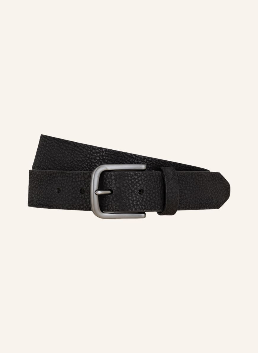 MONTI Leather belt AMARILLO, Color: BLACK (Image 1)