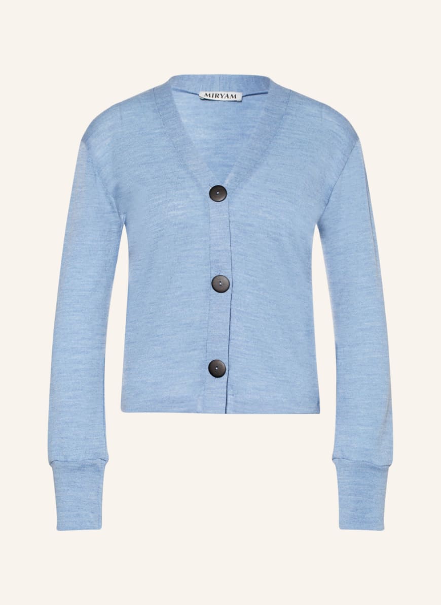 MIRYAM Cardigan in merino wool , Color: LIGHT BLUE(Image 1)