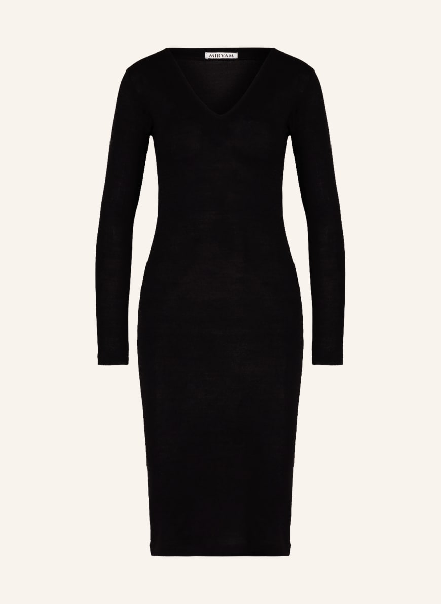 MIRYAM Strickkleid aus Merinowolle, Farbe: SCHWARZ (Bild 1)