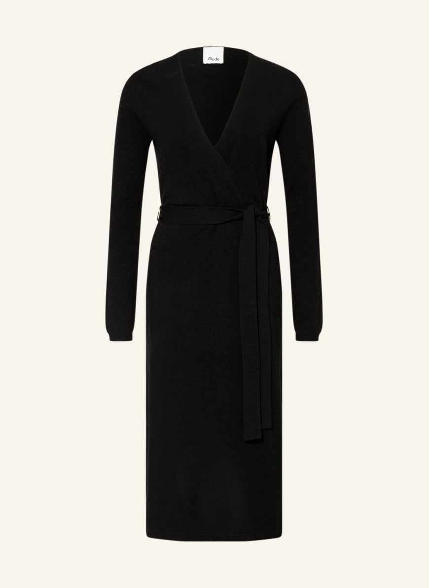 ALLUDE Knit dress with cashmere, Color: BLACK (Image 1)