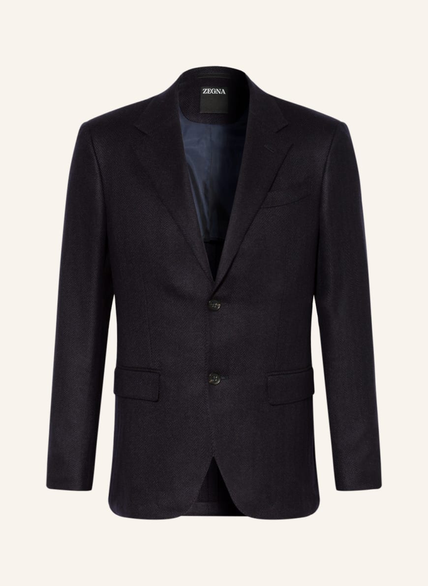 ZEGNA Suit jacket DROP 8 slim fit with Cashmere, Color: BLACK(Image 1)