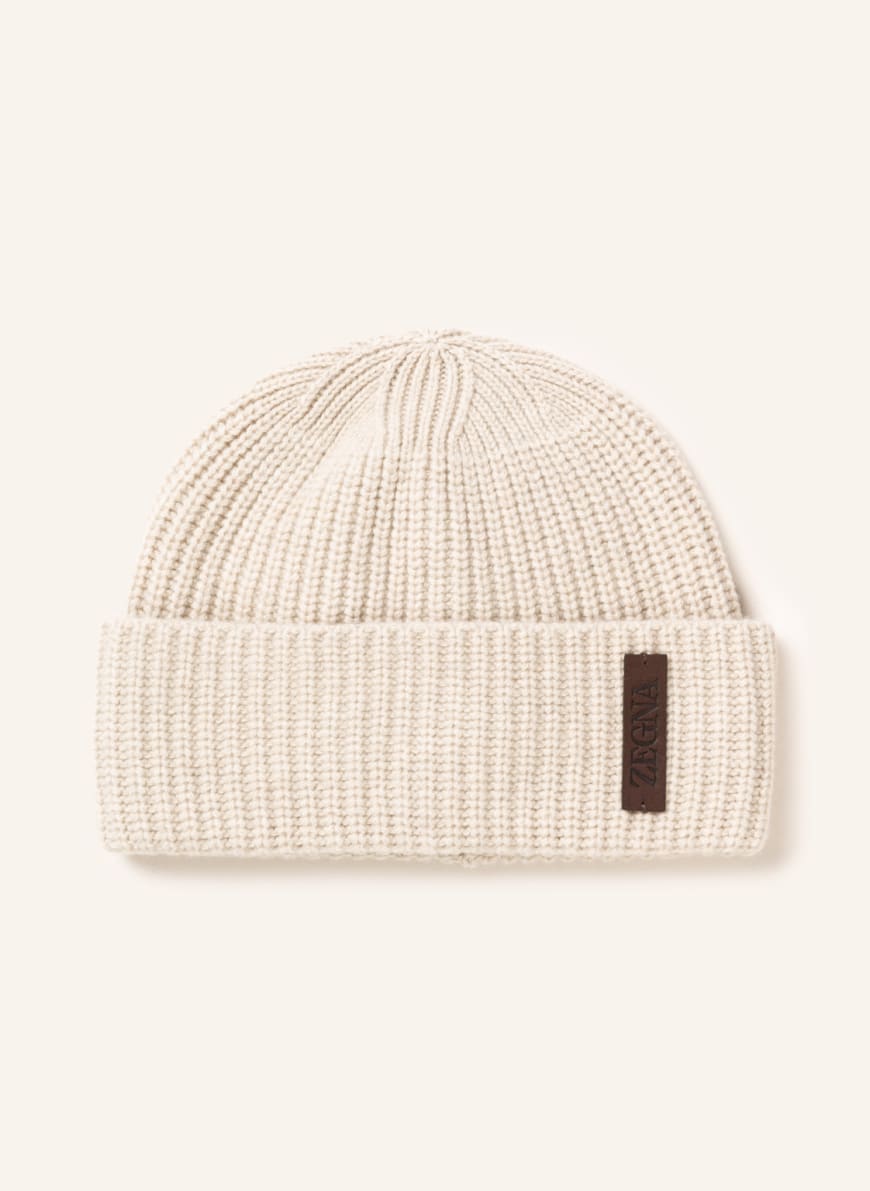 ZEGNA Hat with cashmere, Color: BEIGE (Image 1)