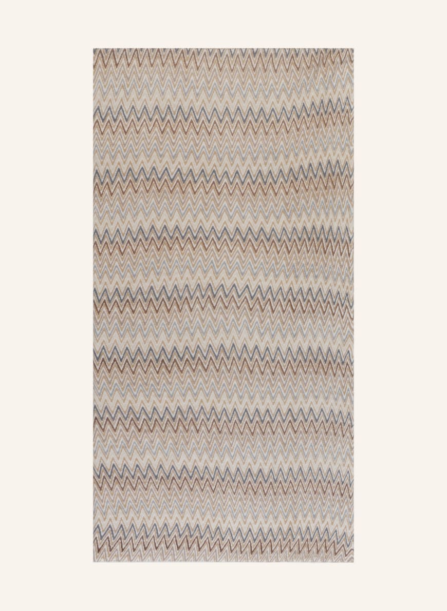 HEMISPHERE Cashmere scarf FARIS, Color: CREAM/ BEIGE/ BLUE GRAY (Image 1)