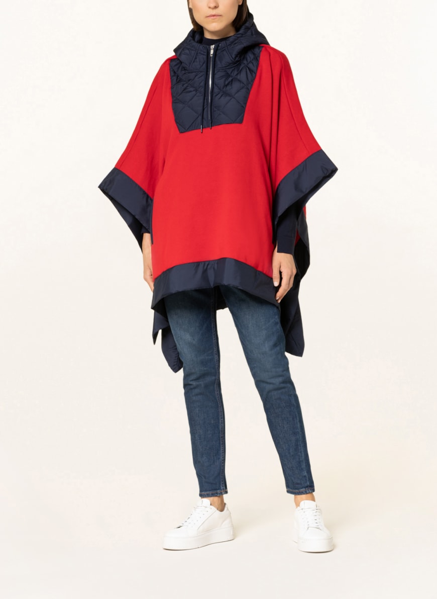 POLO RALPH LAUREN Poncho in mixed materials in red/ blue | Breuninger