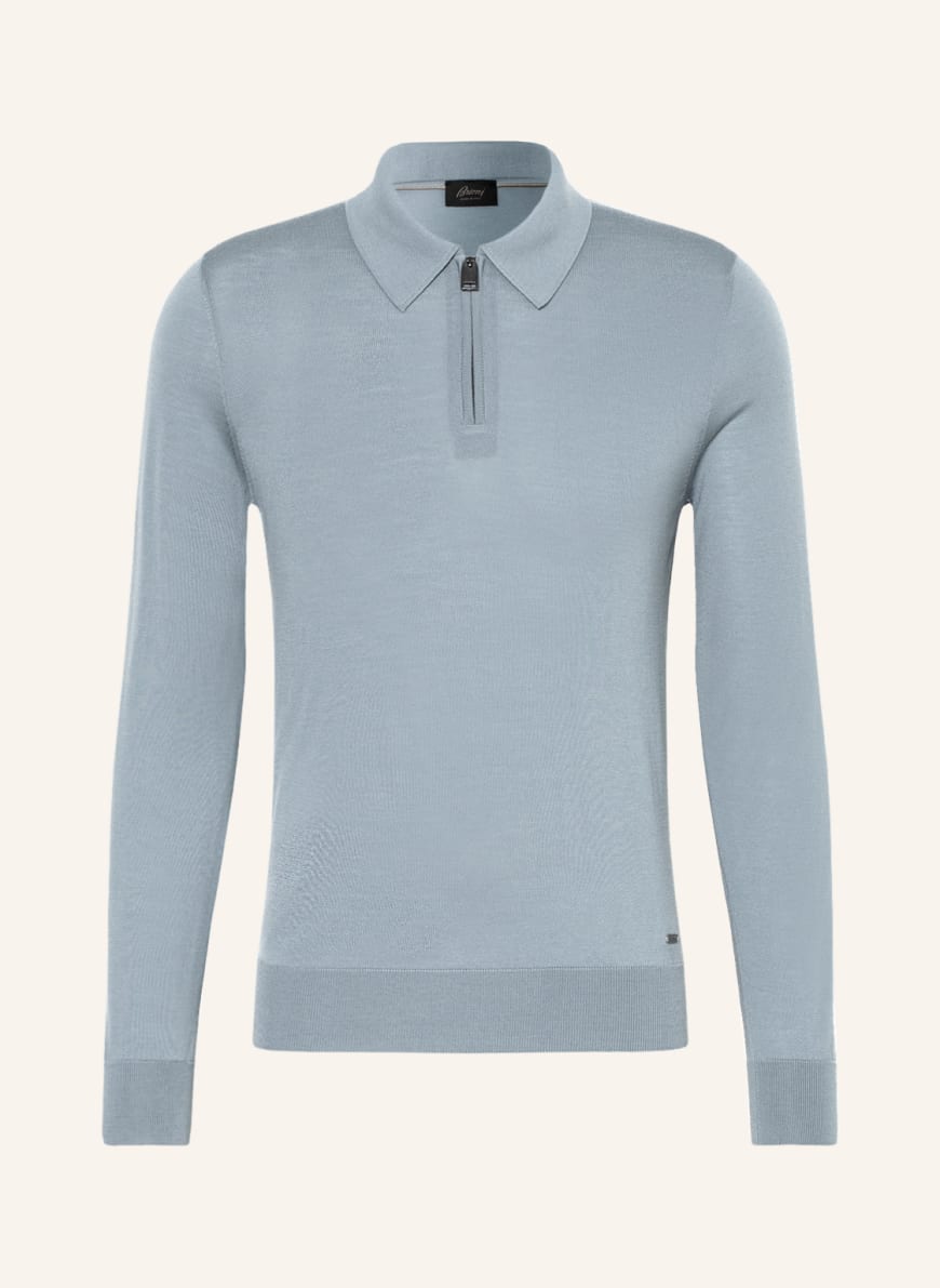 Brioni Jersey polo shirt, Color: BLUE GRAY (Image 1)