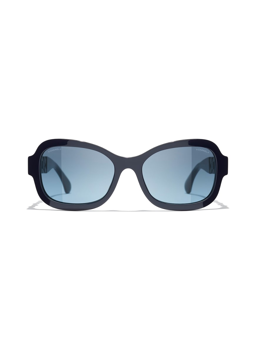CHANEL Rectangular sunglasses in c716s6 white gray gradient