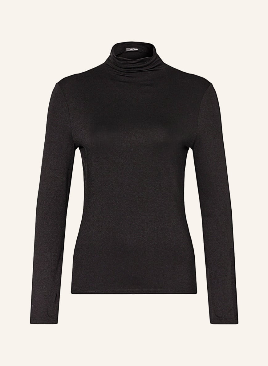 OPUS Long sleeve shirt SAYAR, Color: BLACK (Image 1)