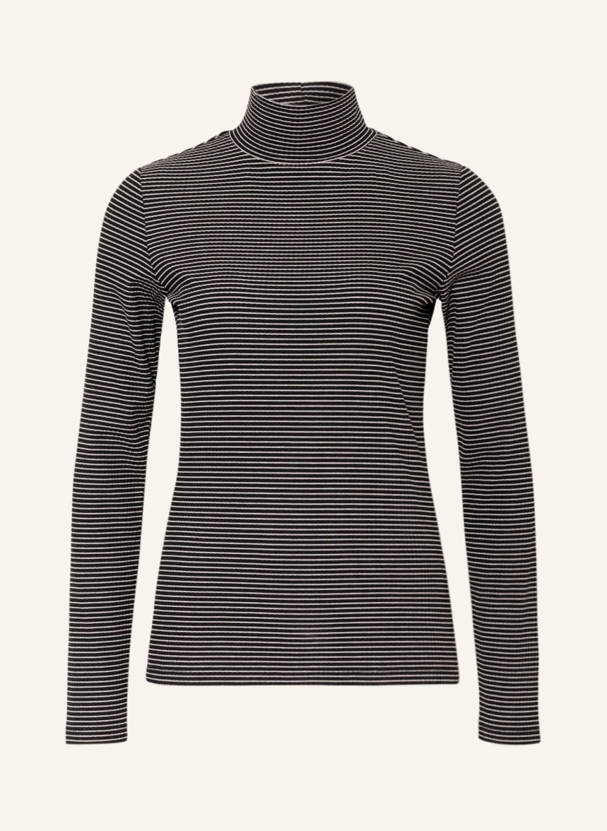 OPUS Long sleeve shirt SIBYLA , Color: BLACK/ WHITE (Image 1)