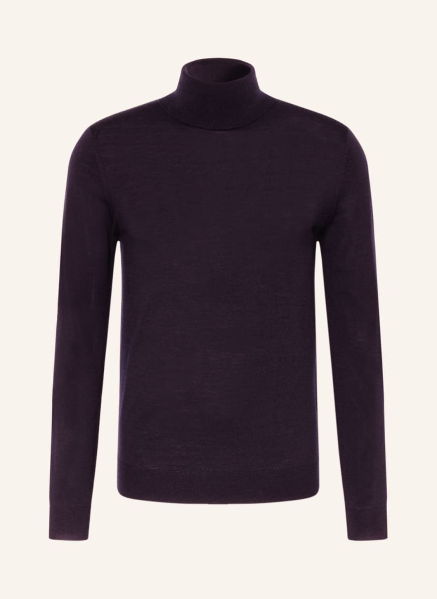REISS Turtleneck sweater CAINE made of merino wool in dark blue ...