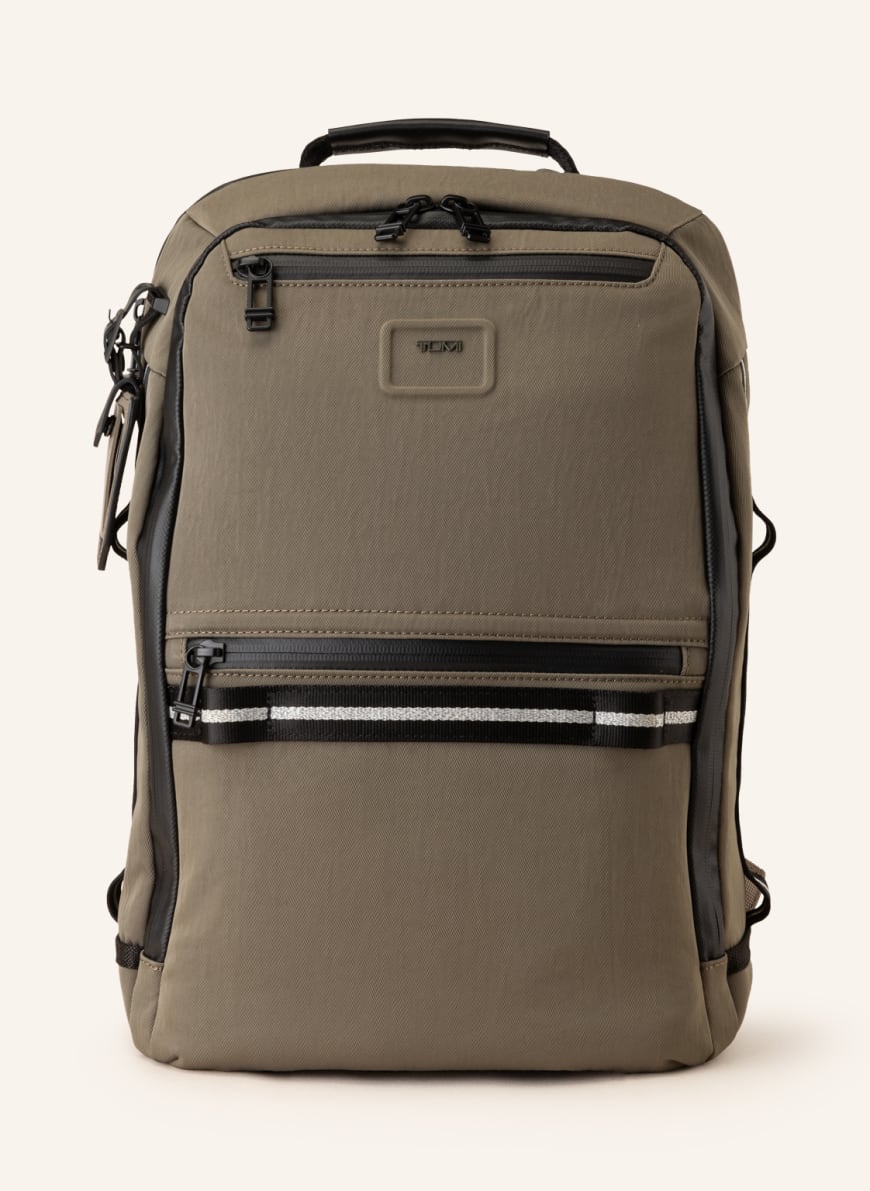 TUMI ALPHA BRAVO backpack DYNAMIC with laptop compartment in khaki ...