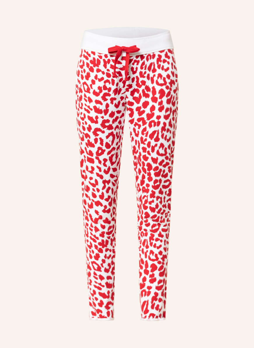 Juvia Sweatpants, Color: WHITE/ RED (Image 1)