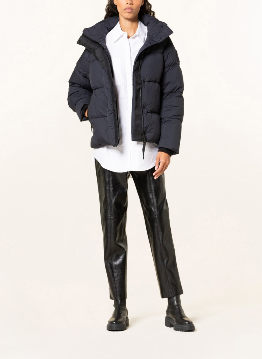 CANADA GOOSE Daunenjacke JUNCTION mit abnehmbarer Kapuze in schwarz