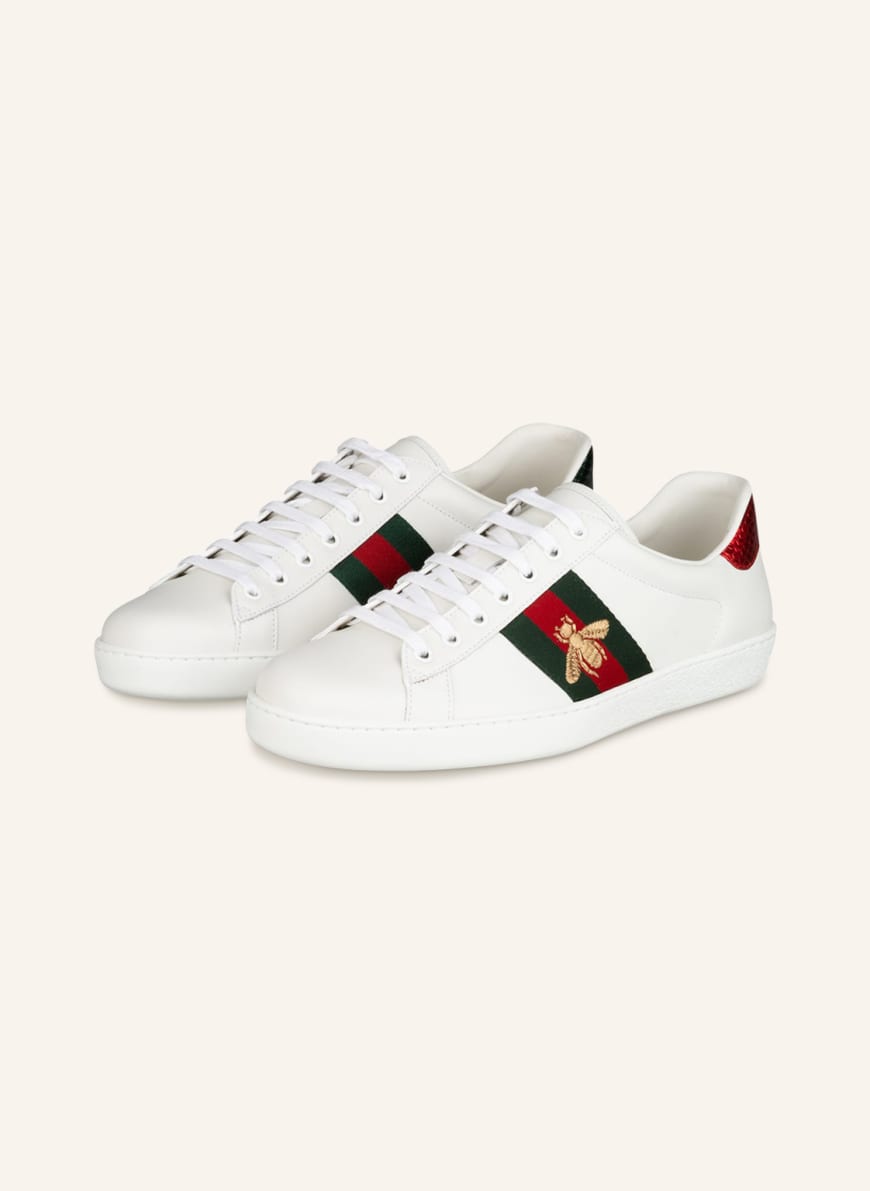 GUCCI Sneakers ACE , Color: WHITE/ GREEN/ RED (Image 1)