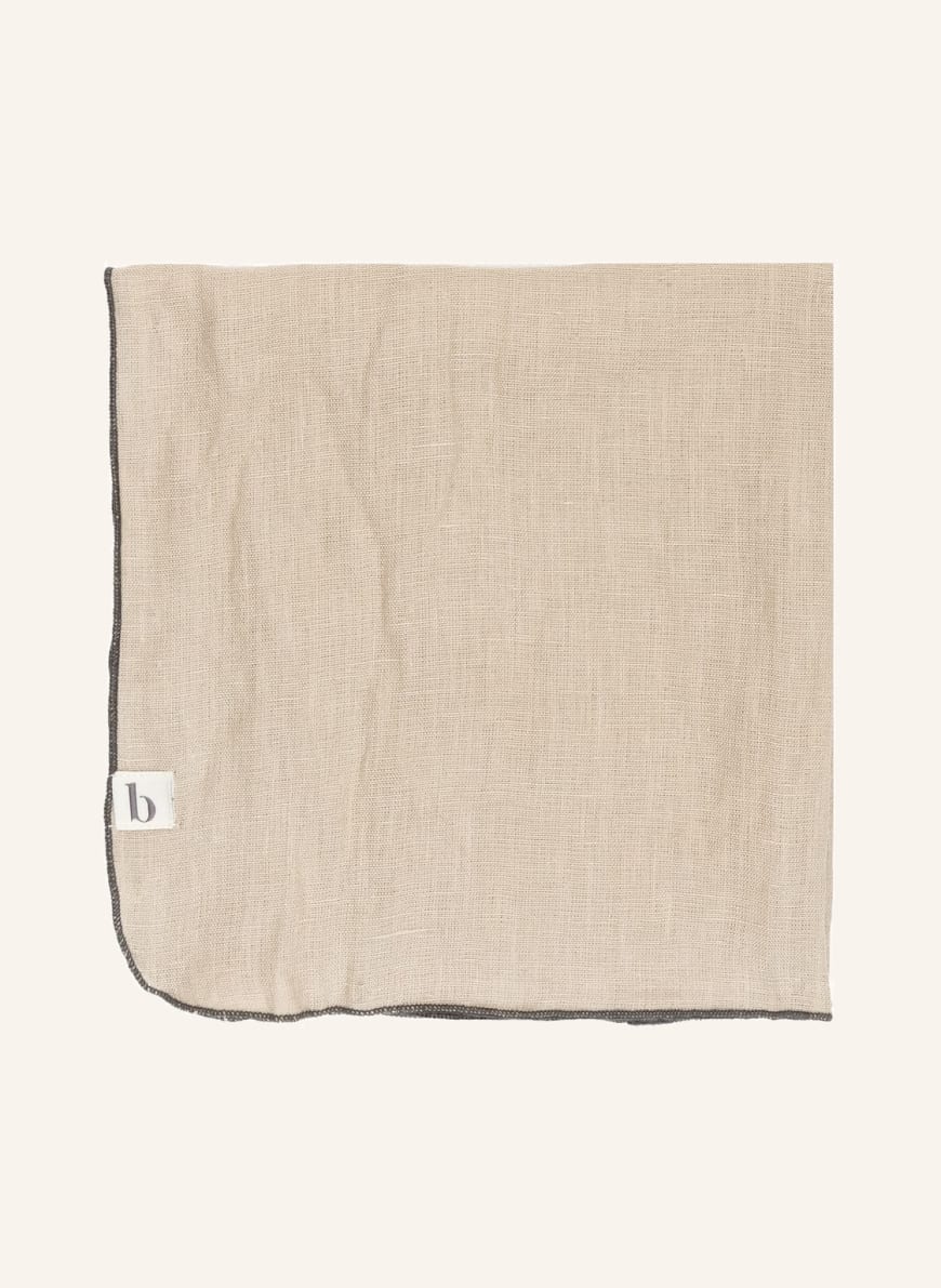 BROSTE COPENHAGEN Fabric napkin GRACIE in linen, Color: CAMEL(Image 1)
