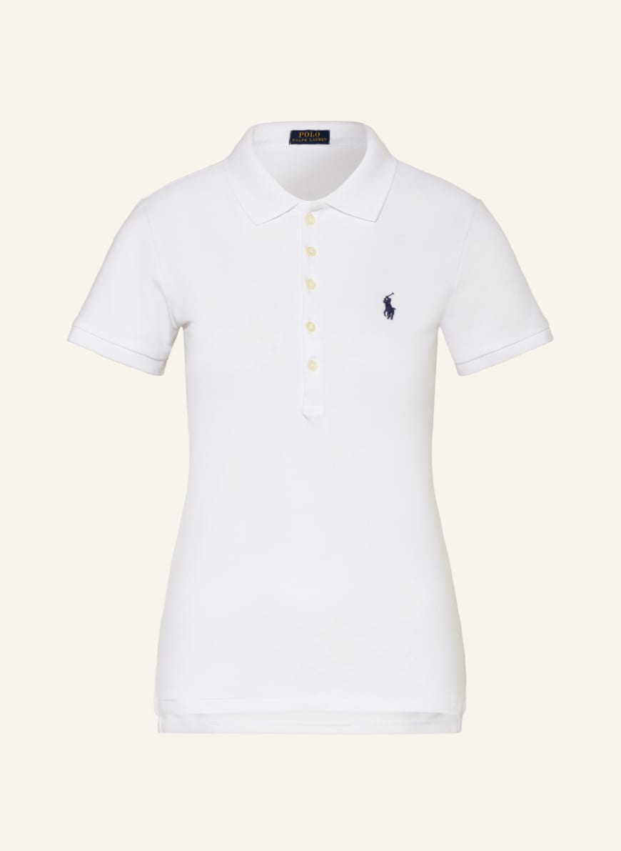 POLO RALPH LAUREN Piqué-Poloshirt, Farbe: WEISS (Bild 1)
