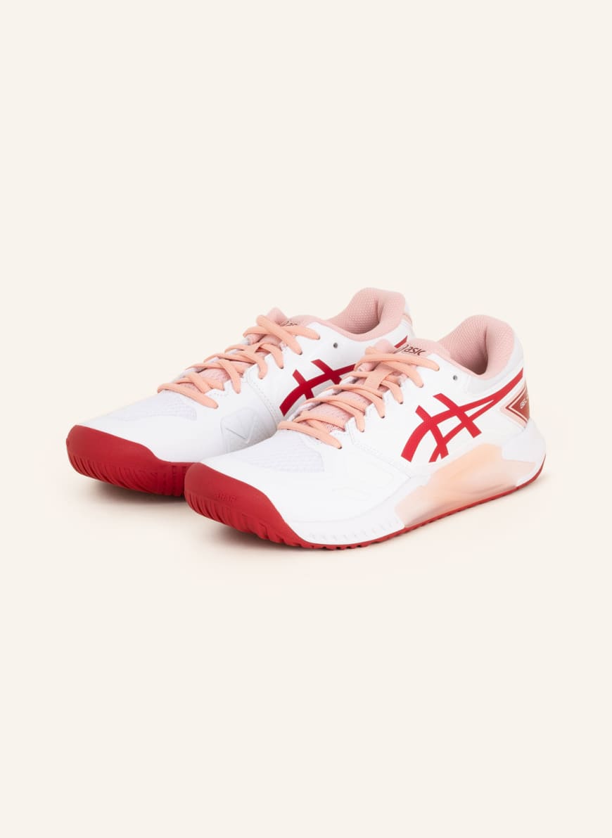 ASICS Tennis shoes GEL-CHALLENGER 13, Color: WHITE/ DARK RED (Image 1)