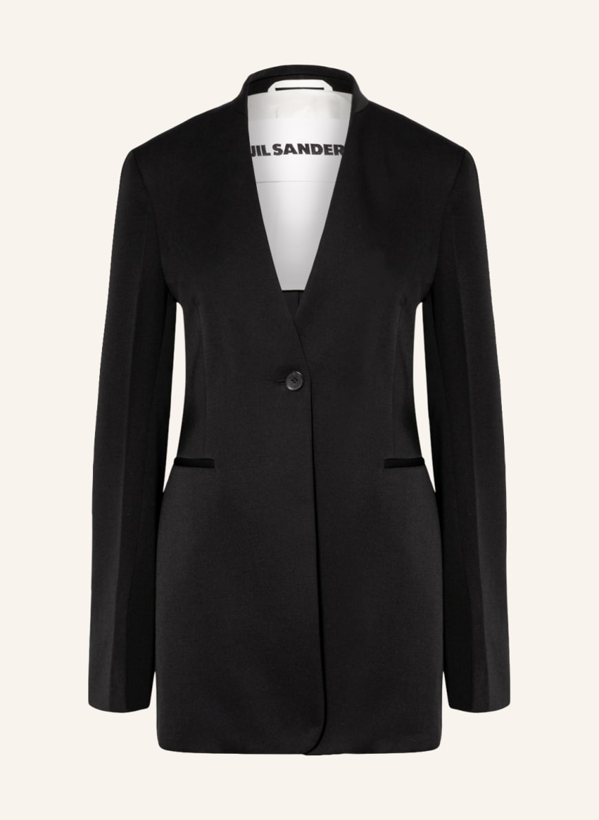 JIL SANDER Longblazer: SCHWARZ
