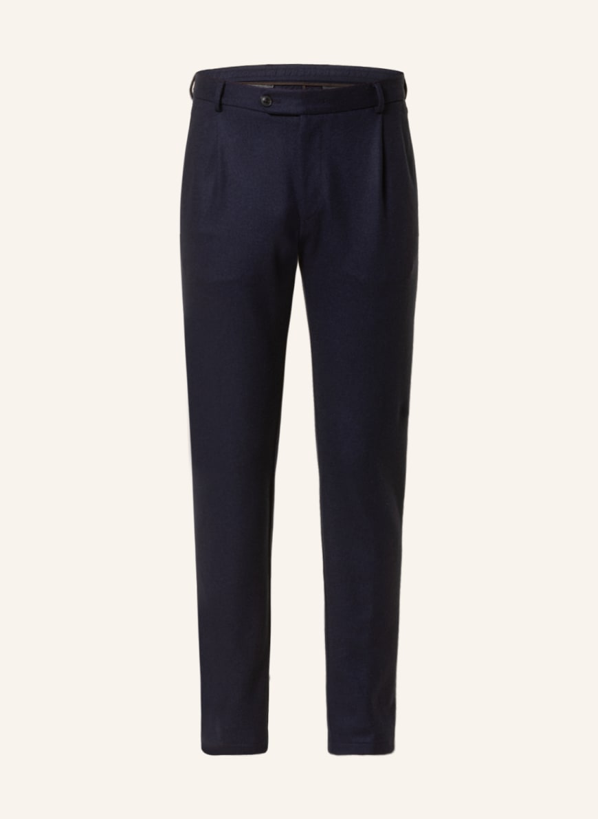 windsor. Suit trousers FLORO shaped fit in cashmere , Color: DARK BLUE(Image 1)