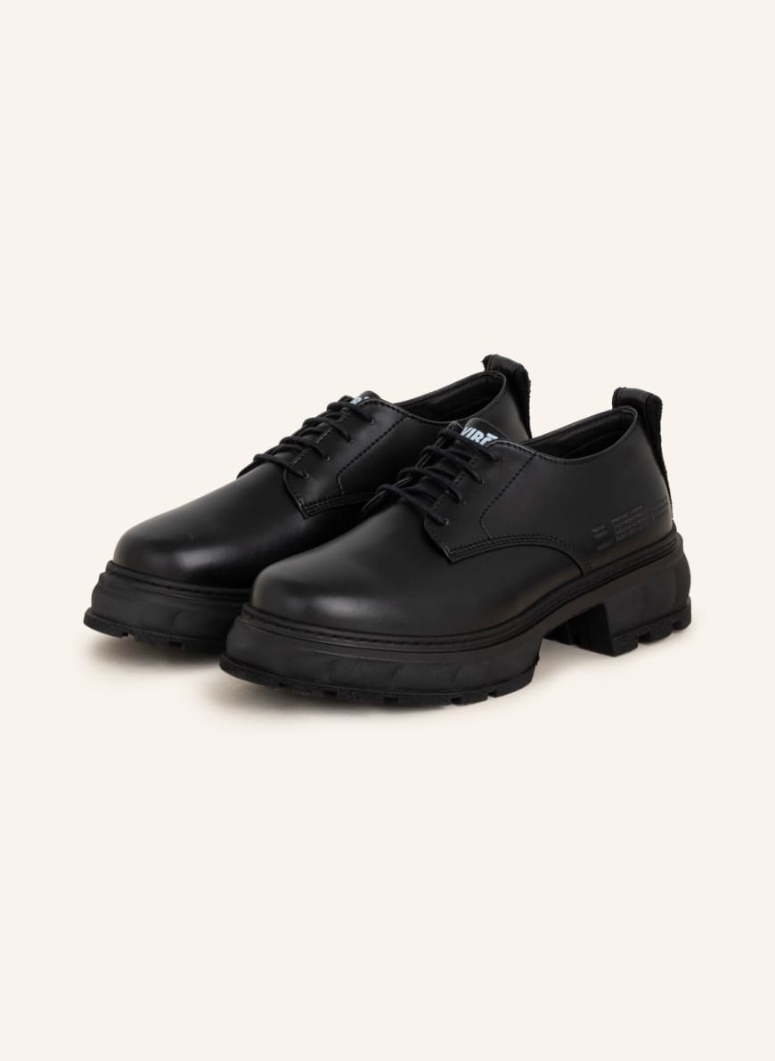 VIRÒN Lace-up shoes DERBY APPLESKIN, Color: BLACK (Image 1)
