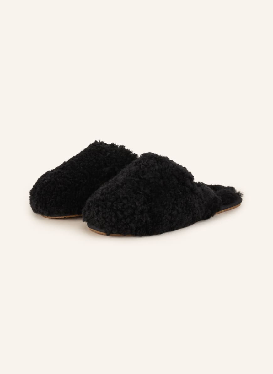 UGG Slippers MAXI CURLY, Color: BLACK(Image 1)