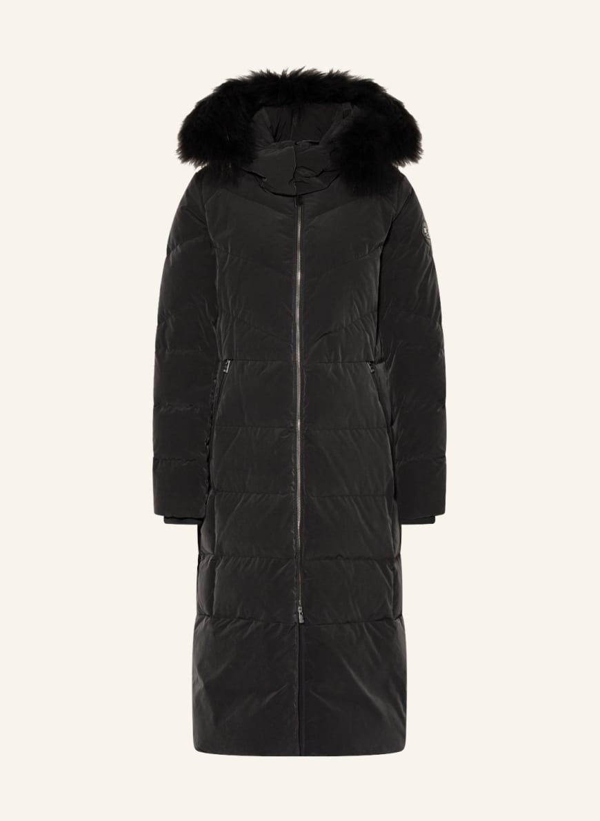 WOOLRICH Down coat CARLEY with detachable hood, Color: BLACK(Image 1)