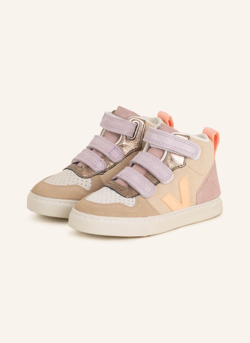 VEJA Hightop-Sneaker V-10, Farbe: BEIGE/ HELLLILA (Bild 1)