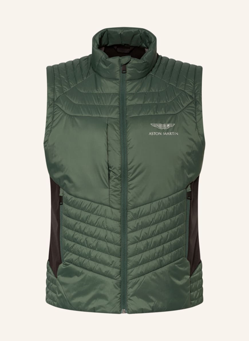 HACKETT LONDON Quilted vest, Color: GREEN/ BLACK (Image 1)