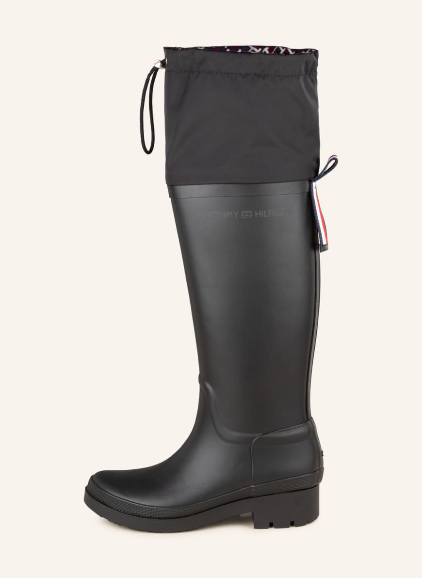 TOMMY HILFIGER Rain boots in black | Breuninger
