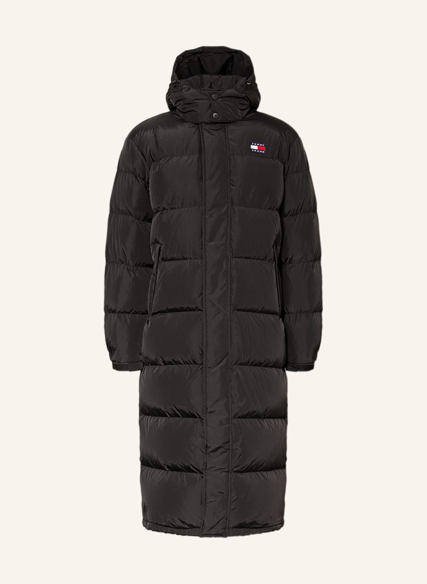 TOMMY JEANS Down parka with detachable hood, Color: BLACK (Image 1)