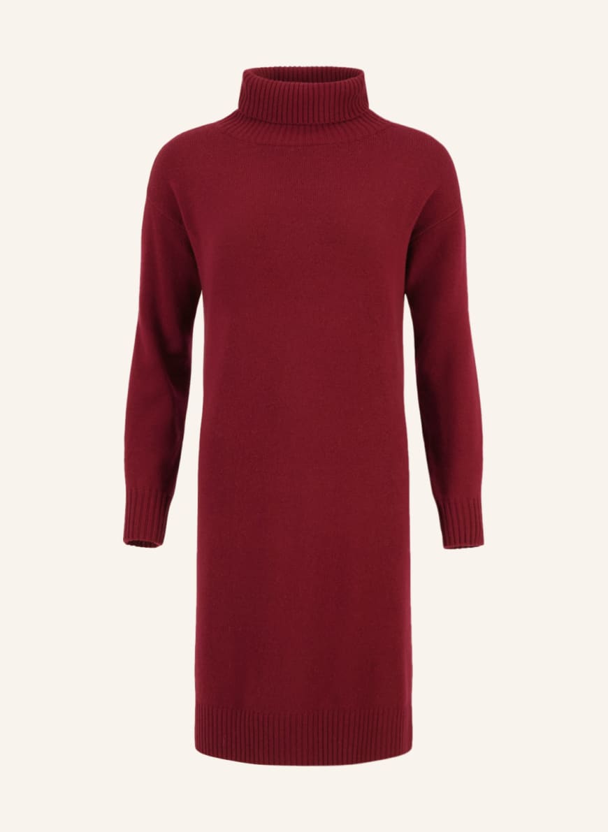 FYNCH-HATTON Knit dress in merino wool, Color: DARK RED (Image 1)