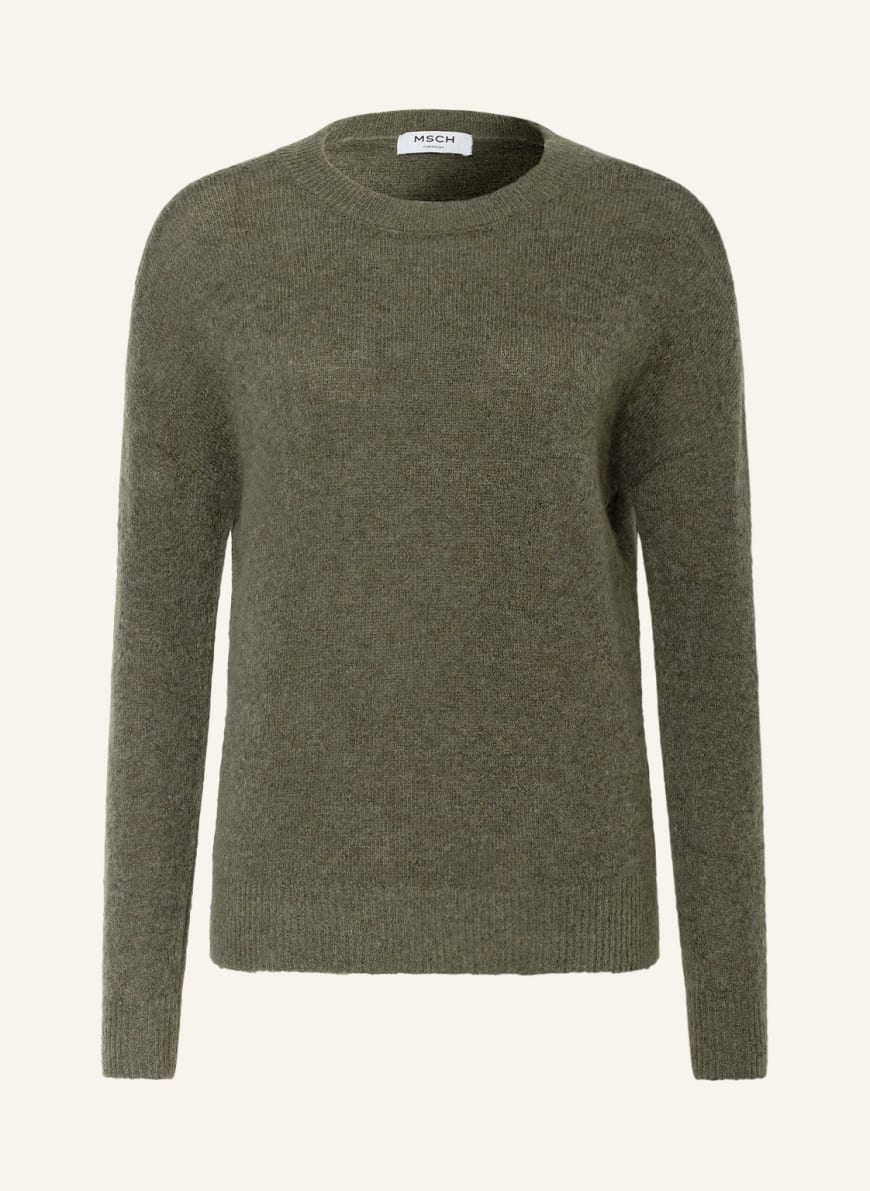 MOSS COPENHAGEN Sweater MSCHFEMME with mohair, Color: OLIVE(Image 1)