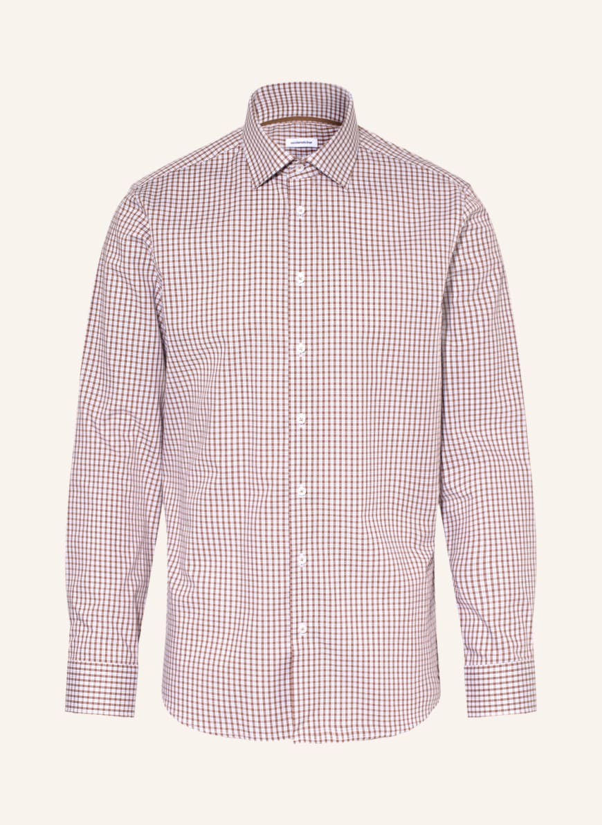 seidensticker Shirt shaped fit , Color: BROWN (Image 1)
