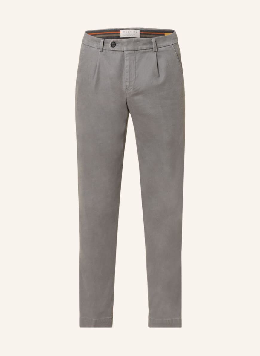 bugatti Trousers tapered fit, Color: GRAY(Image 1)