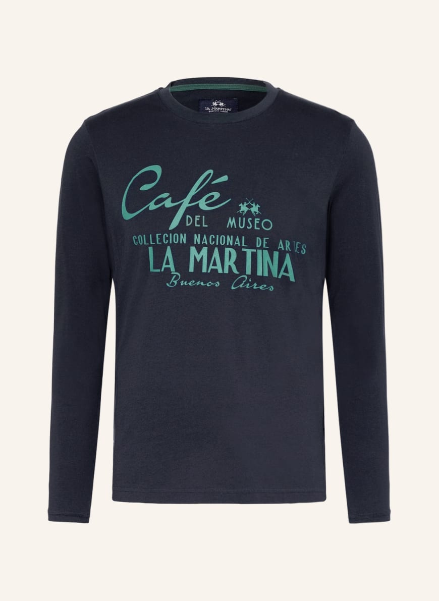 LA MARTINA Long sleeve shirt, Color: DARK BLUE(Image 1)