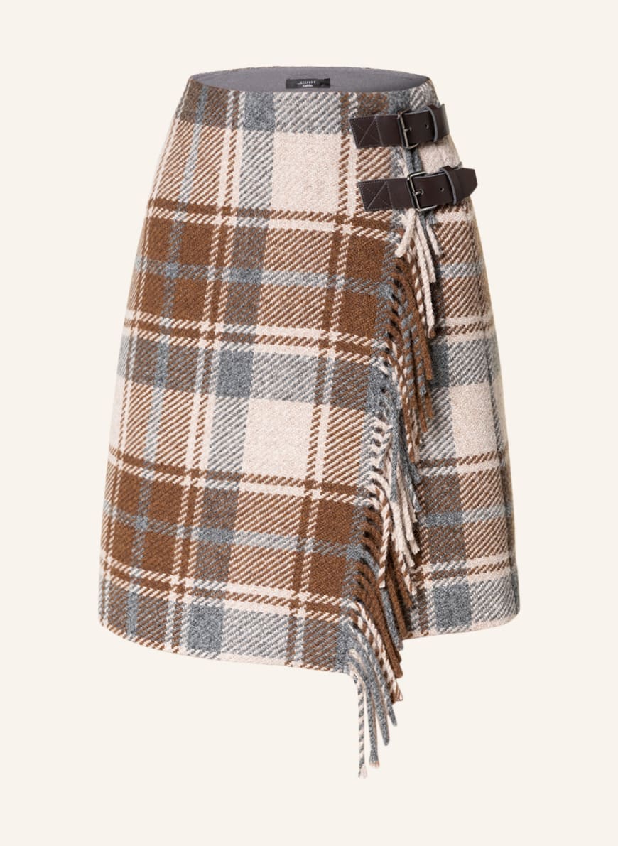 WEEKEND MaxMara Wrap skirt EPOCHE , Color: BEIGE/ BROWN/ GRAY (Image 1)