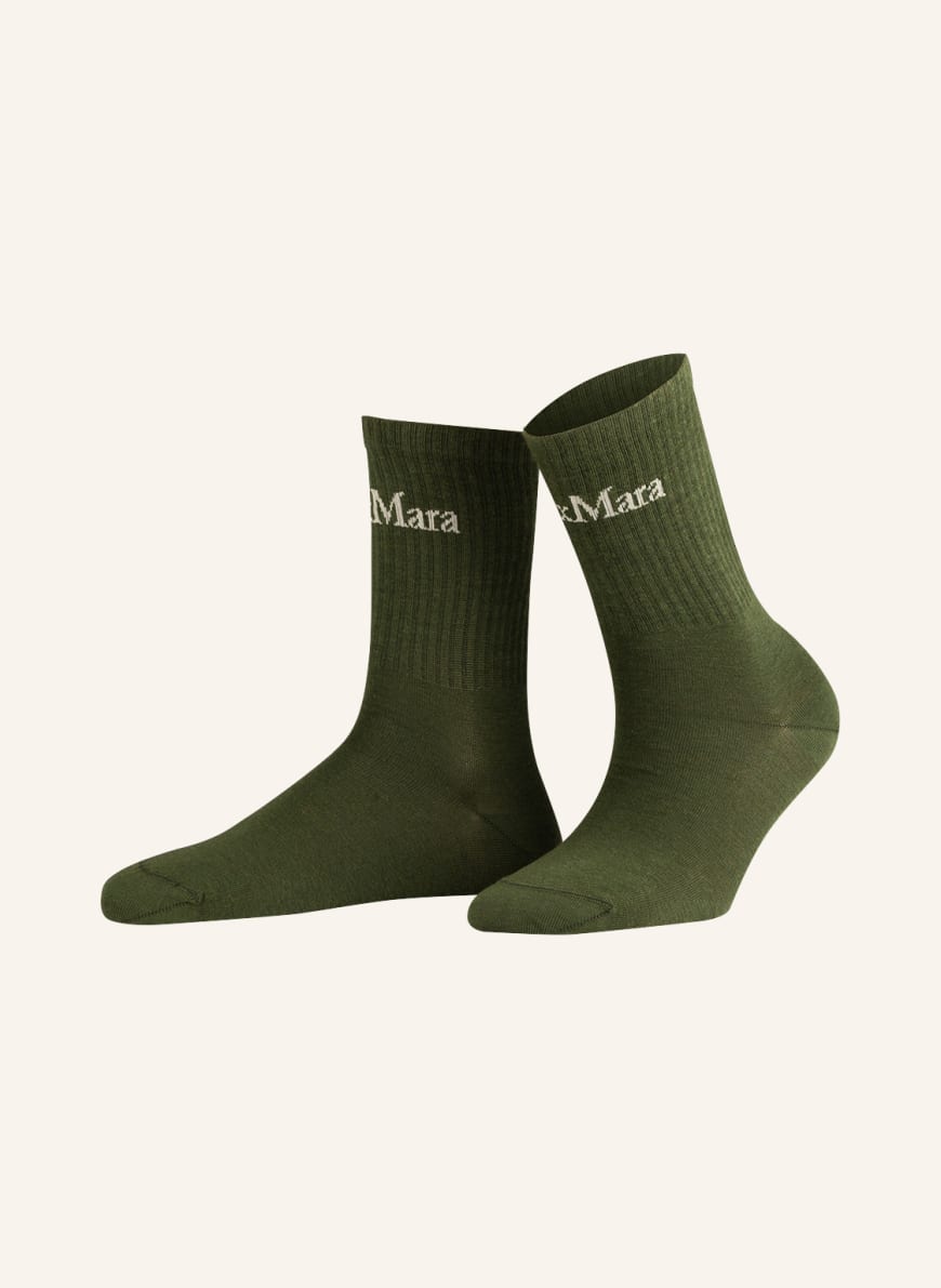MaxMara LEISURE Socks ENRICO , Color: KHAKI(Image 1)