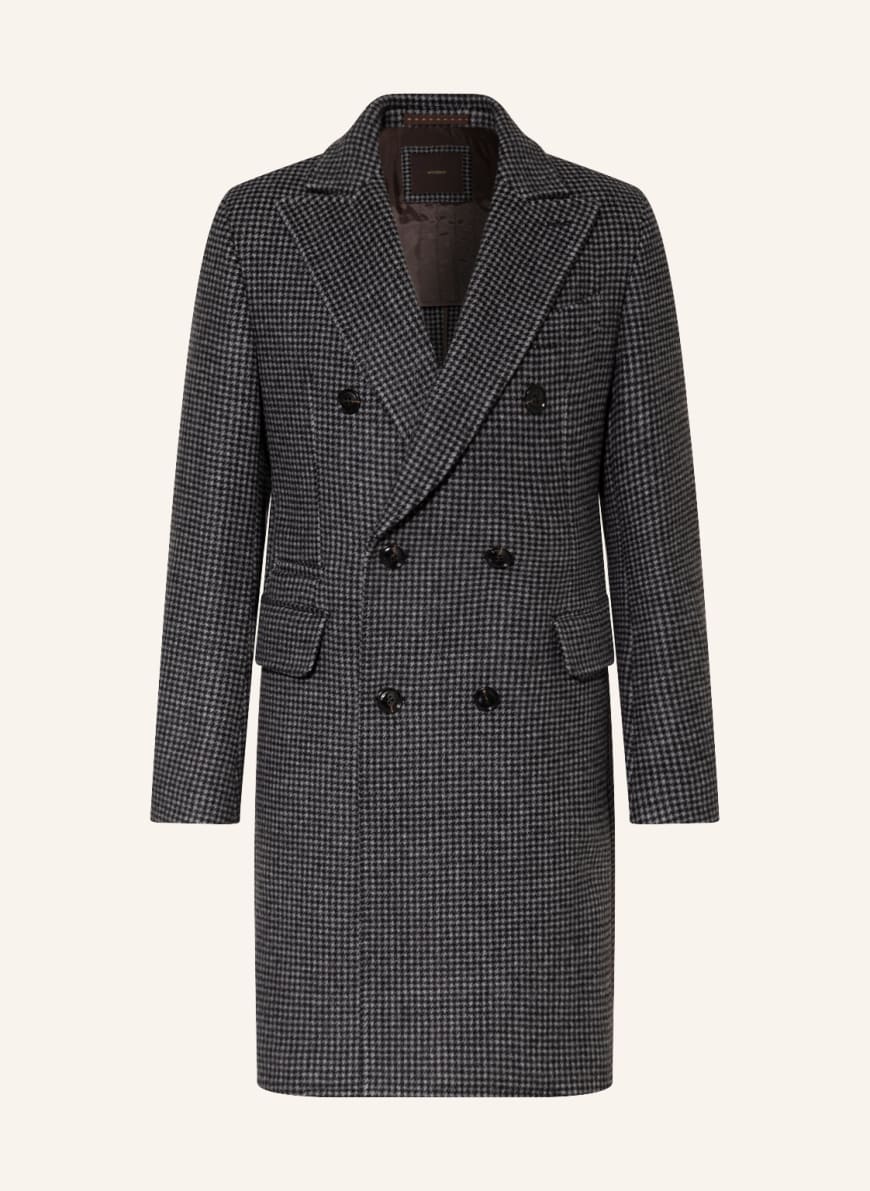 windsor. Wool coat CANTRO, Color: BLACK/ GRAY (Image 1)
