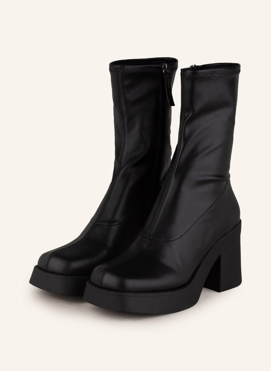 STEVE MADDEN Platform ankle boots OVERCAST, Color: BLACK (Image 1)