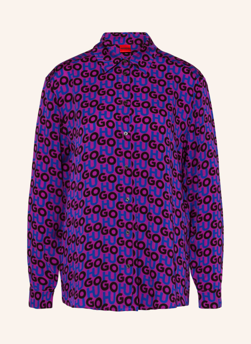HUGO Shirt blouse EVISH in fuchsia/ blue/ black - Buy Online! | Breuninger
